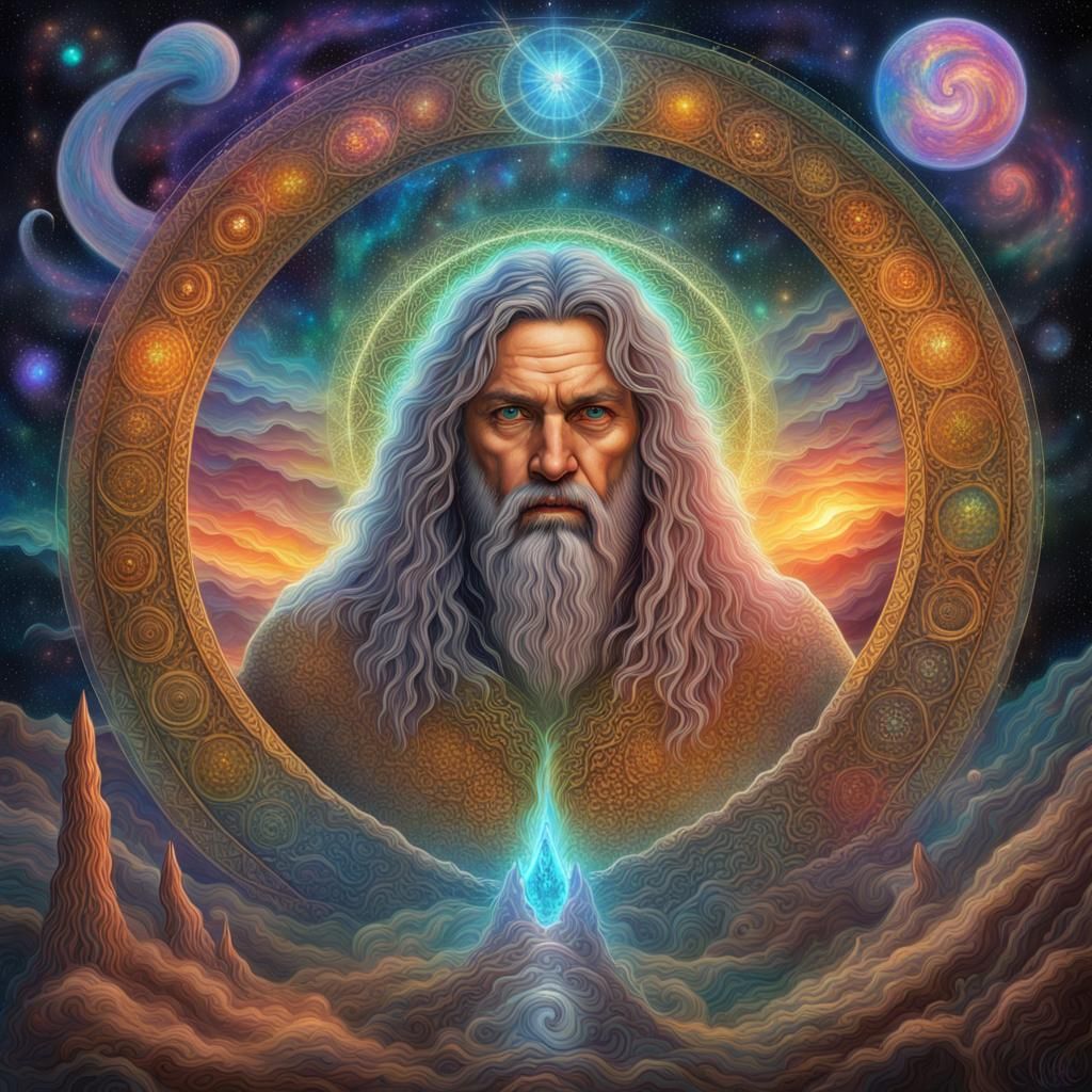 Lord of the Rings: Cosmic Holographic Illustration