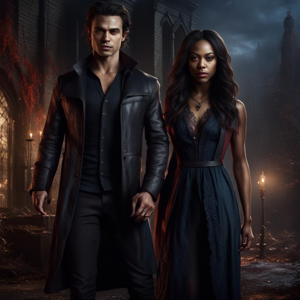 Bonnie Bennett and Enzo St. John: Fantasy Concept Art