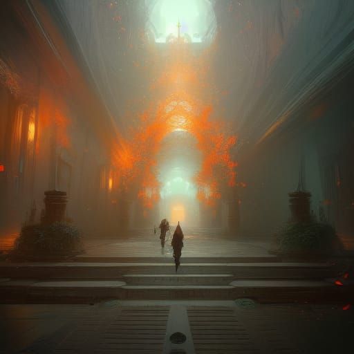 Hyperdetailed Concept Art in Art Nouveau Style