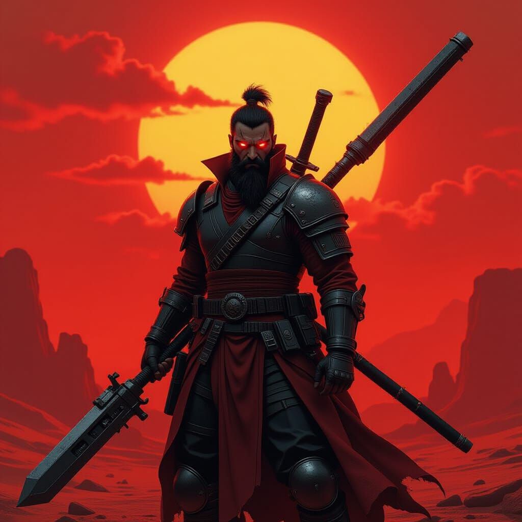 Barbazu Wielding Dieselpunk Glaive in Avernus