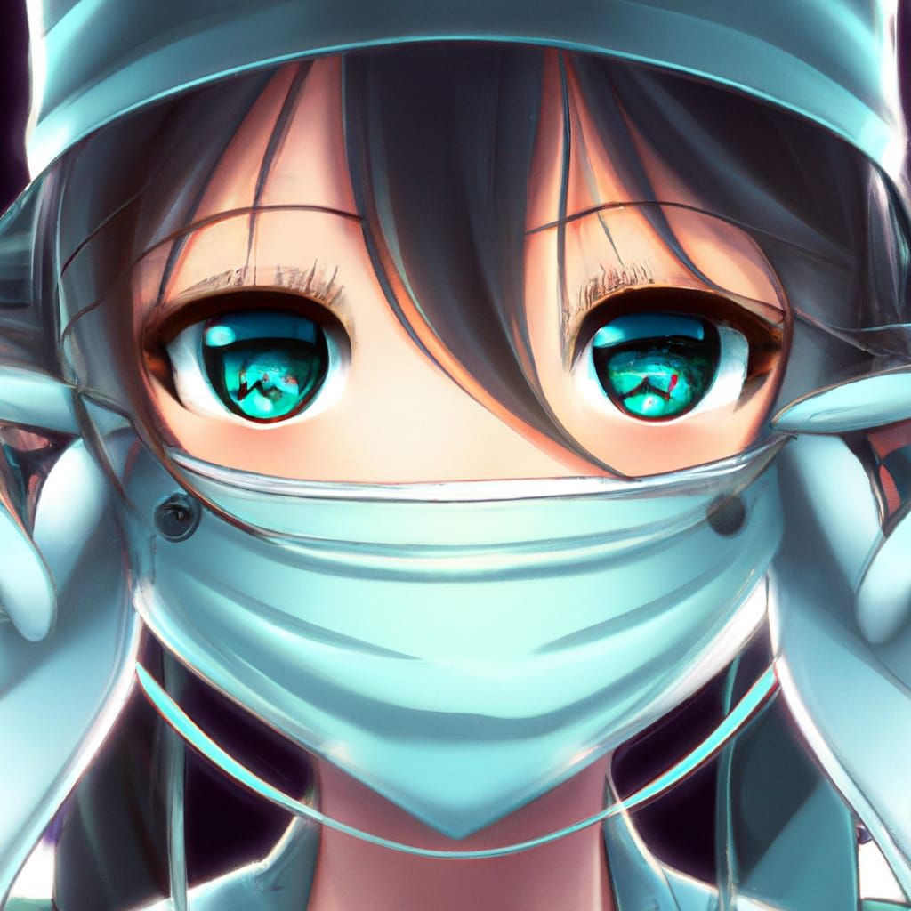 Anime Girl Surgeon in Operating Room