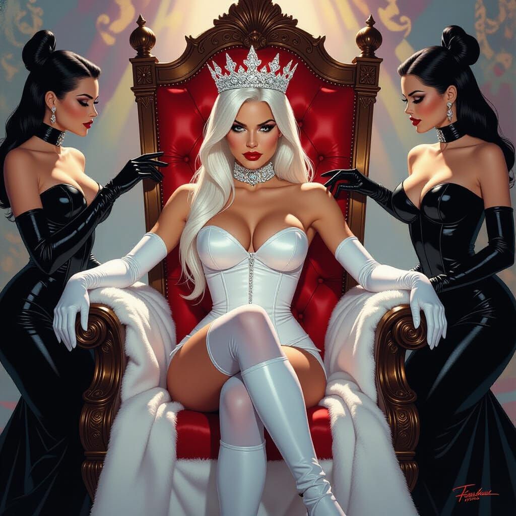 Emma Frost's Regal Coronation at Hellfire Club