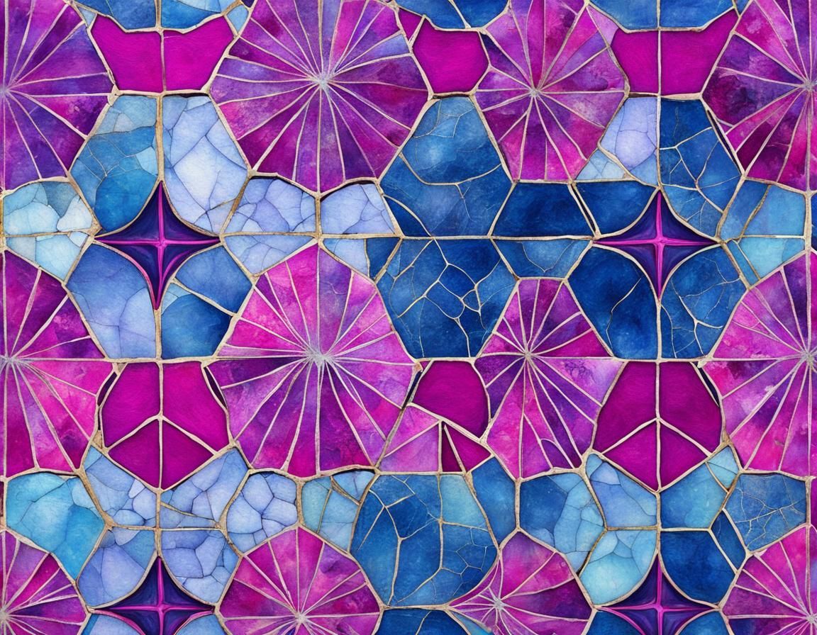 Ethereal Gothic Art in Gloomy Fuchsia Tones