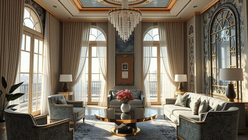 Mesmerizing Art Deco Interior in Photorealistic Detail