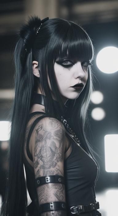 Industrial Goth Cosplay at Paris Fashion Show