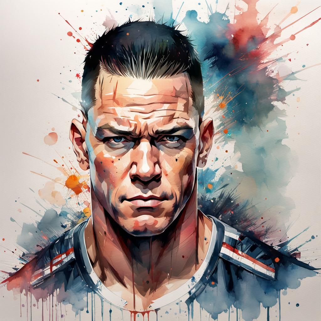 Watercolor Manga Portrait in HDR Splash Art Style