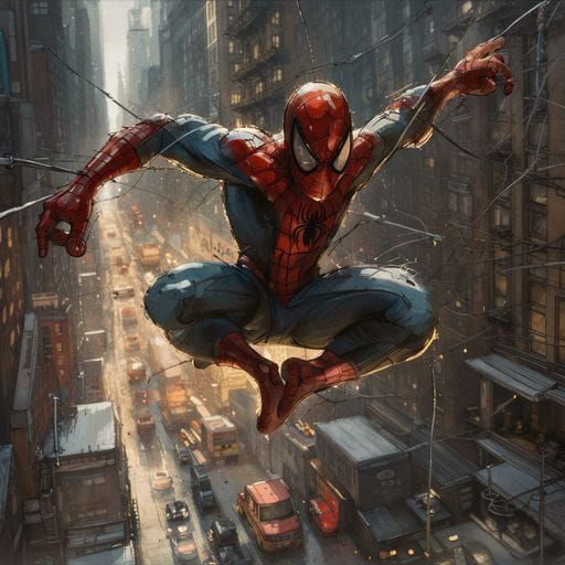 AI Generated Image of Spiderman
