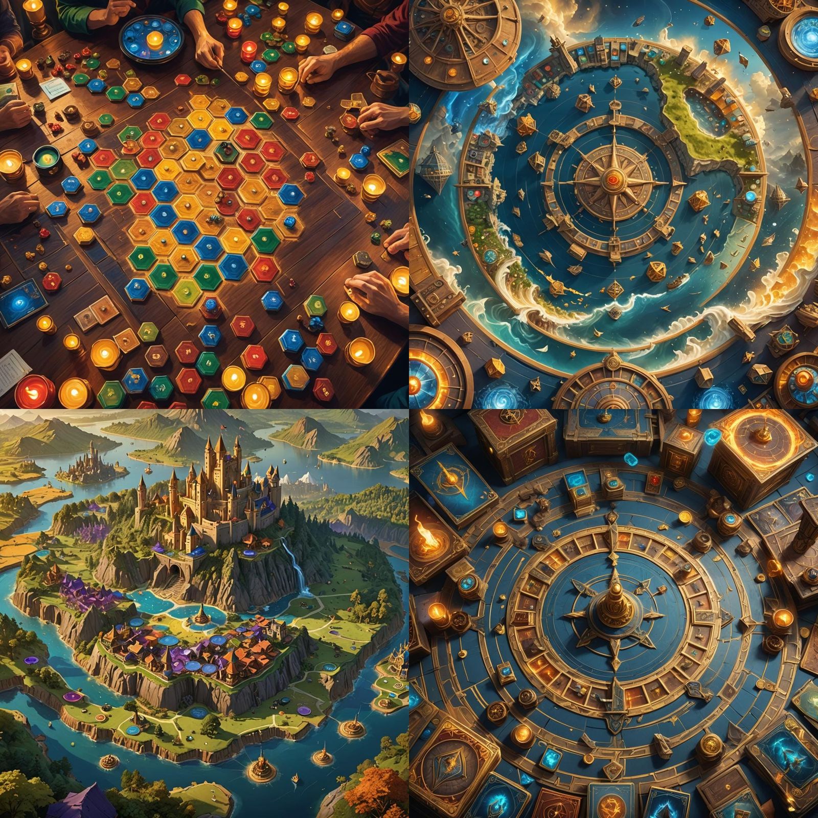 Catan vs Splendor: Fantasy Concept Art