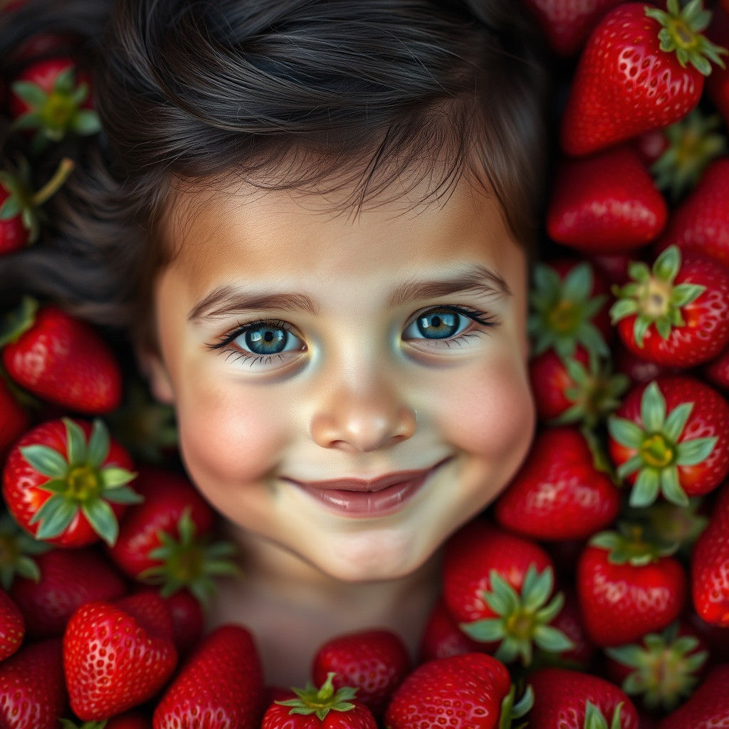 Girl in Strawberries: Classic Hollywood Glamour