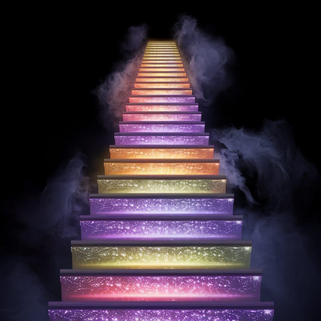 Dreamlike Staircase Ascends to Cosmic Heights