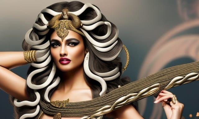 Medusa in Vogue Photoshoot: A Cinematic Horror Masterpiece