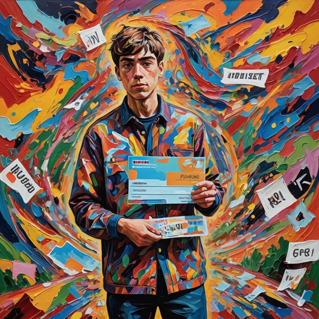 MrBeast in Neo-Expressionist Oil Painting