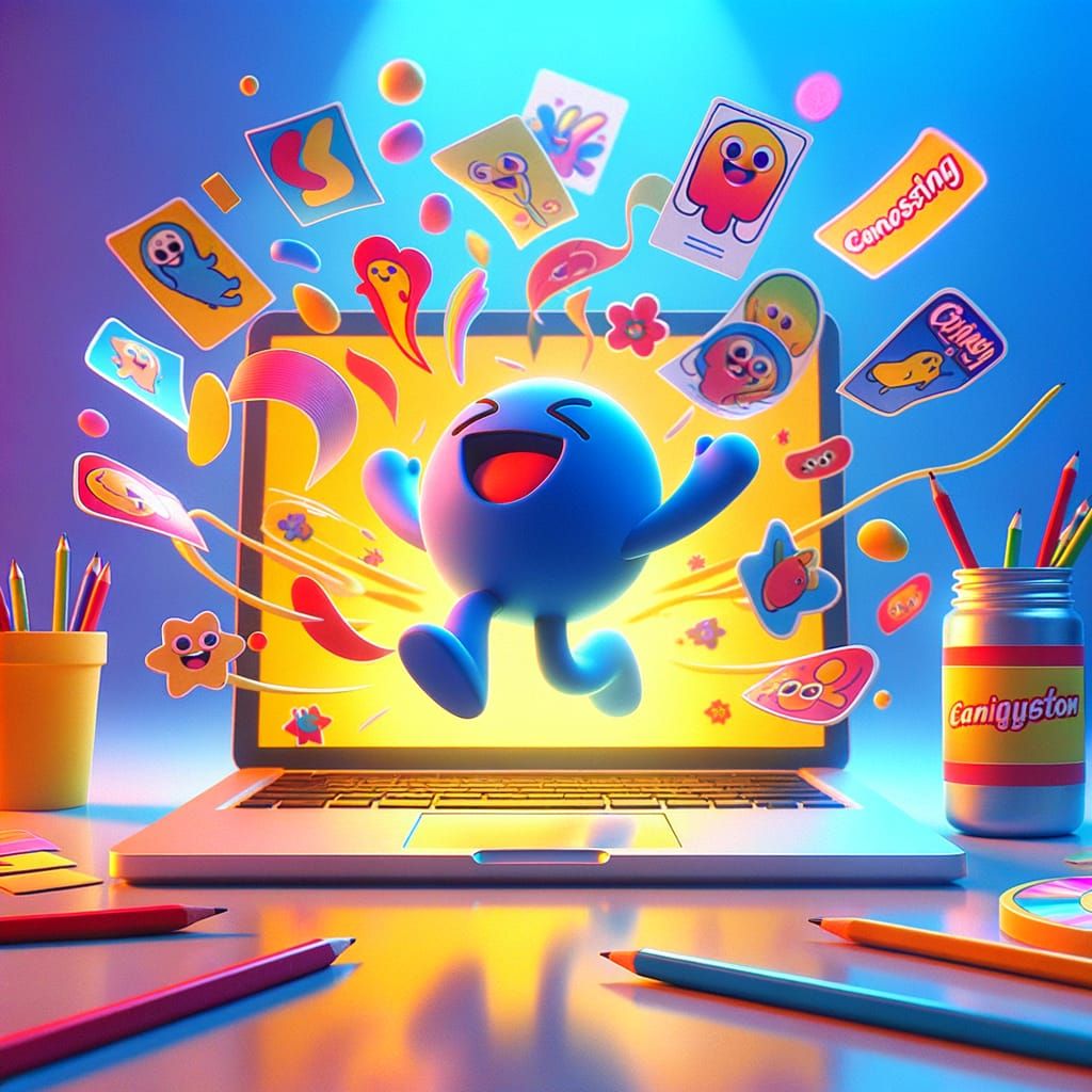 Whimsical Sticker Comes to Life in Vibrant 3D Animation