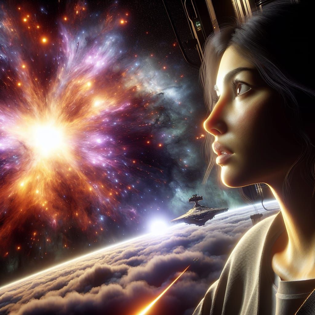 Human race among the stars During a Super Nova.