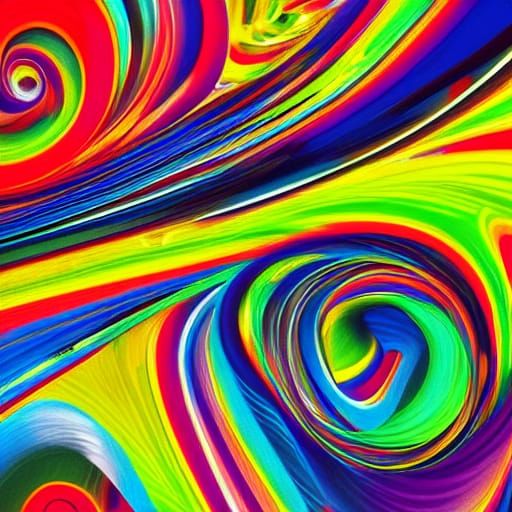 Abstract Fusion of Art History with Optical Illusions