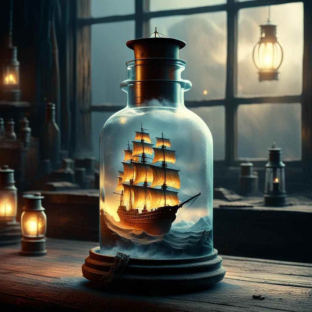 Ship in a Bottle: Cinematic Digital Matte Painting