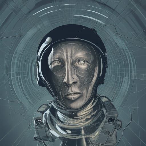 Astronaut Portrait with Nightmare Anomalies in Contemporary ...