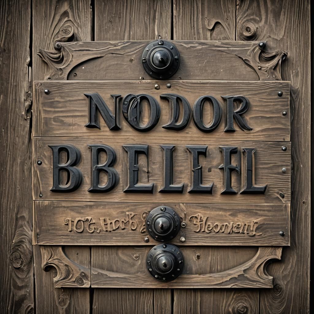 Humorous Wooden Sign: Holler 'DING DONG'