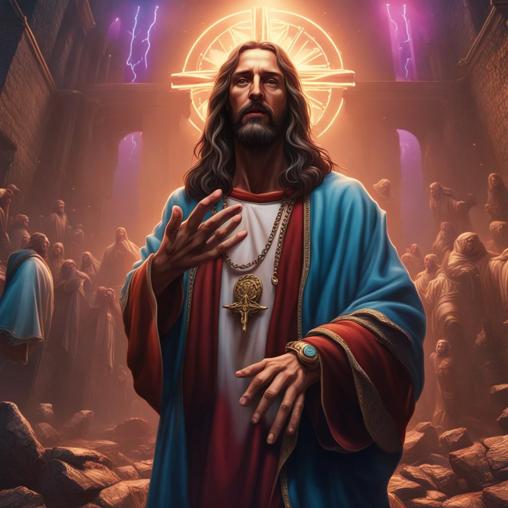 Hip Hop Jesus Christ: Detailed Matte Painting