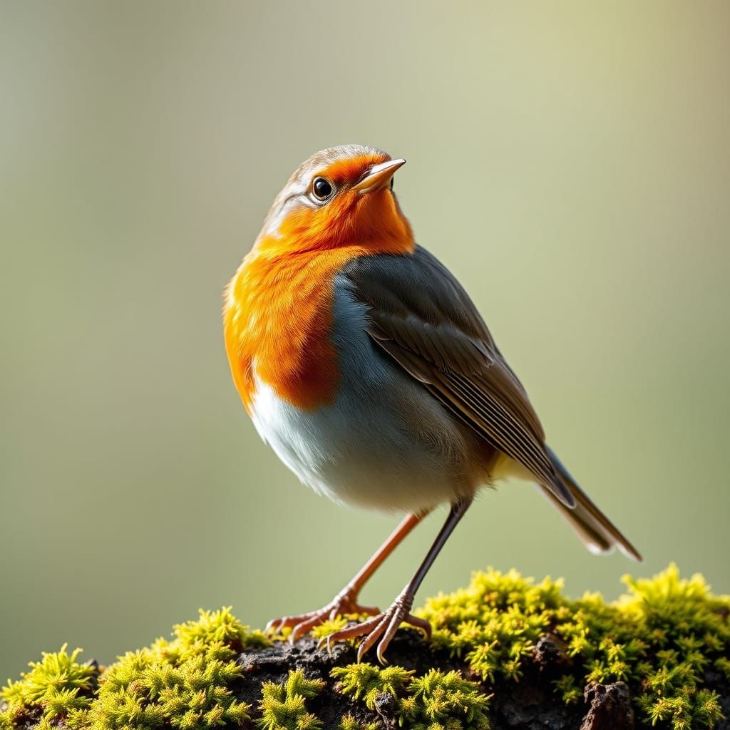 Proud Robin Generated by AI
