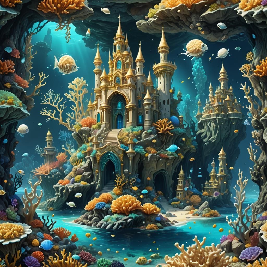 Underwater Coral Kingdom: Fantastical Marine Concept Art