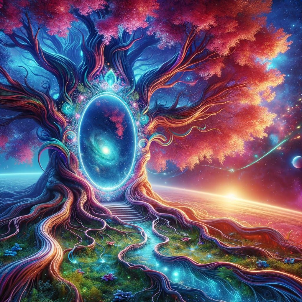 Majestic Tree Portal to Another Dimension