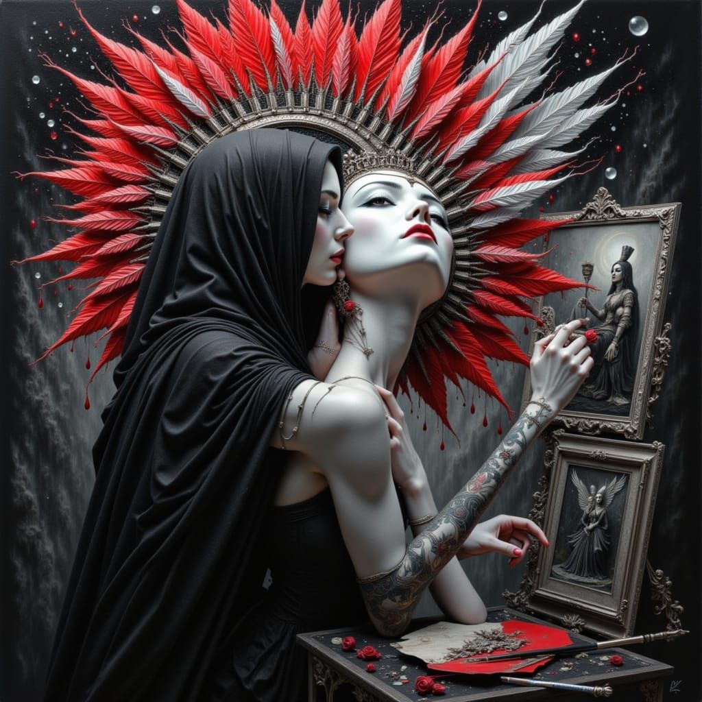 Seshat Goddess of Writing in Obsidian Library