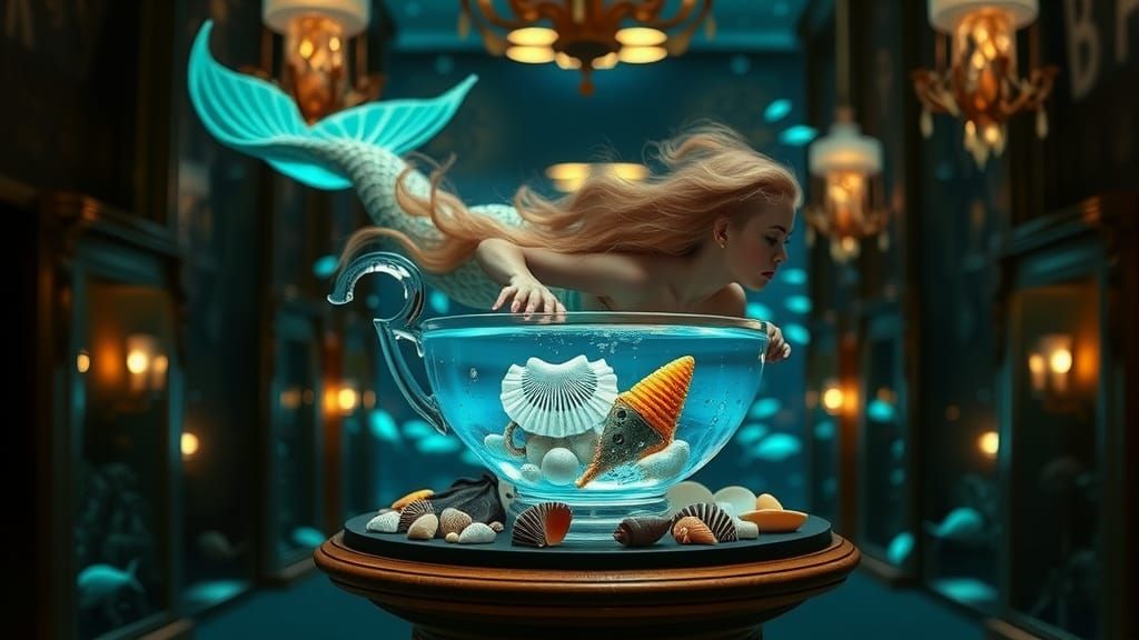 Mermaid's Dive: A Shimmering Teacup Adventure
