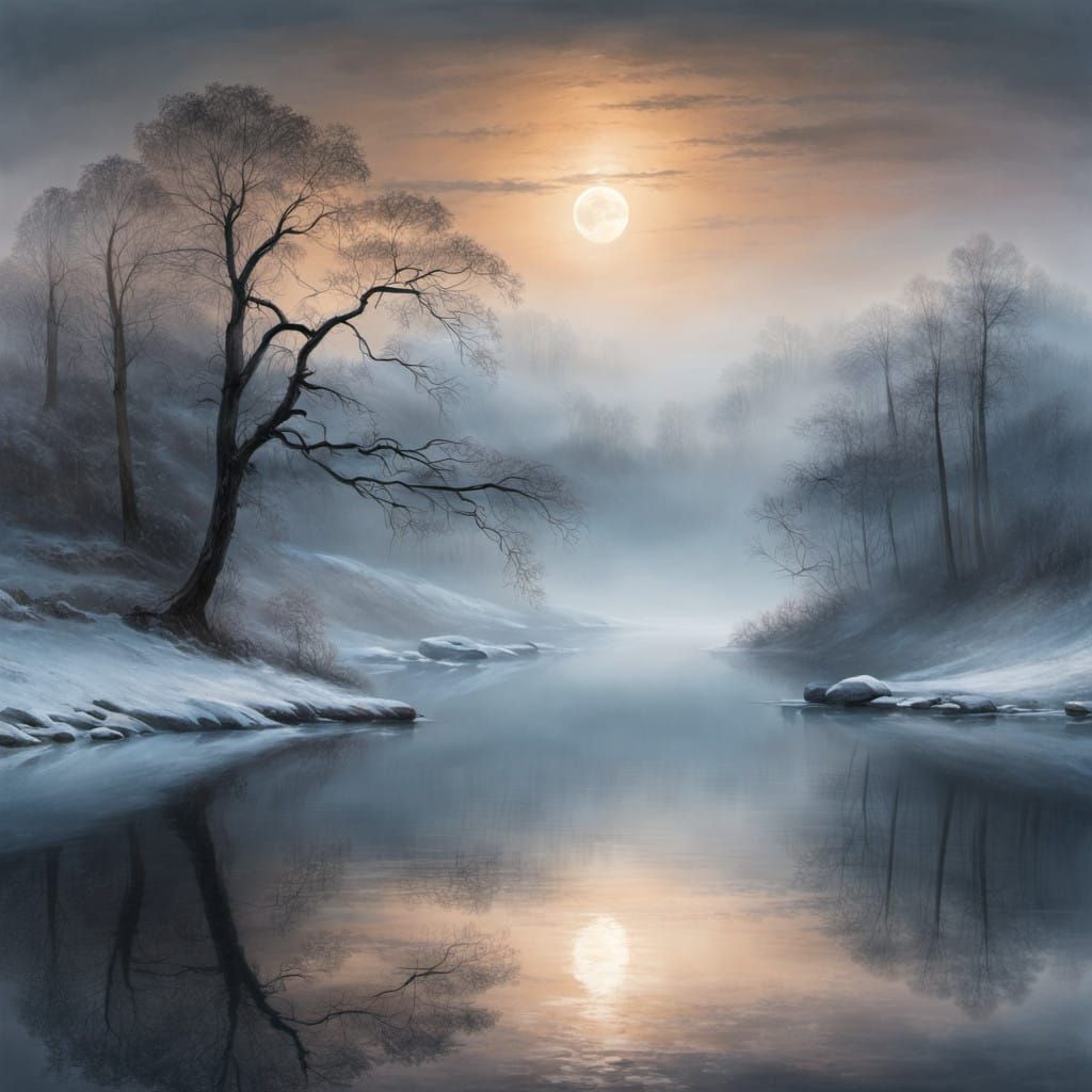 Dreamy winter landscape