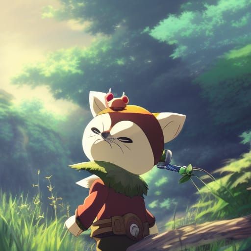 Teemo in Studio Ghibli Anime Style