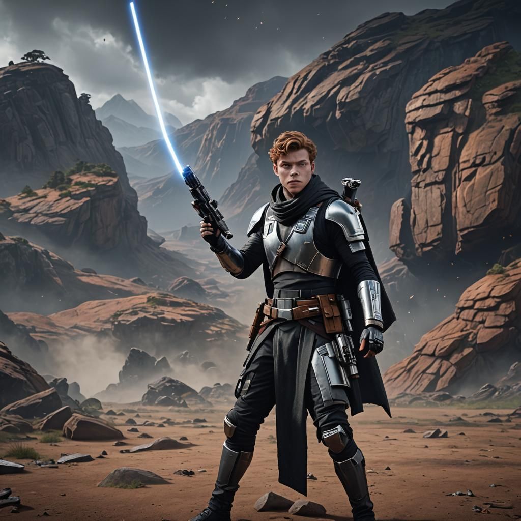 Cal Kestis on Alien World: Hyperrealistic HDR Image