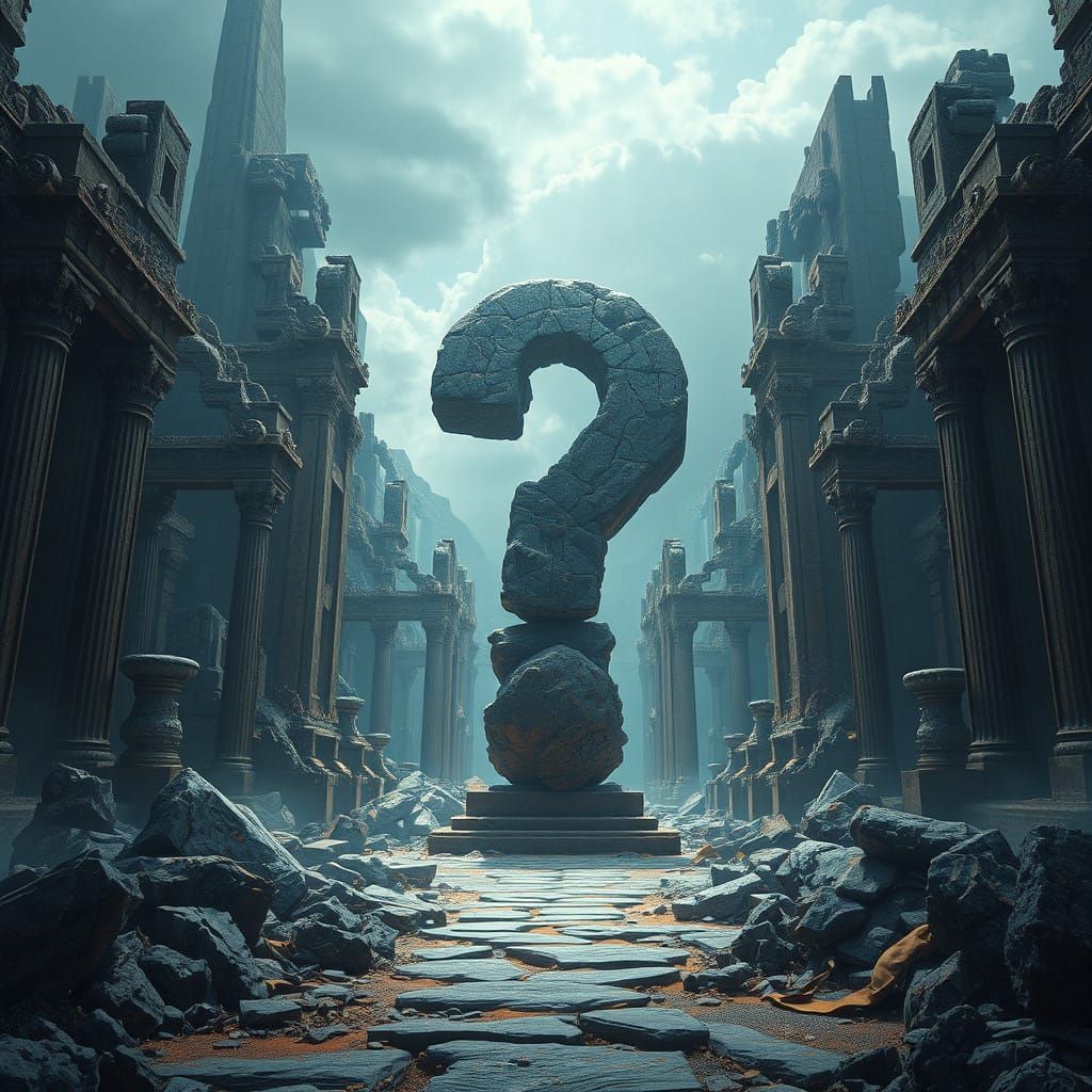 Mysterious Ancient City Question Mark
