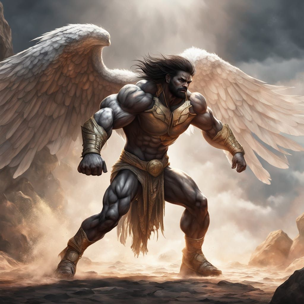 Strong Angel Pushes Boulders Off Innocent Child in Dramatic ...