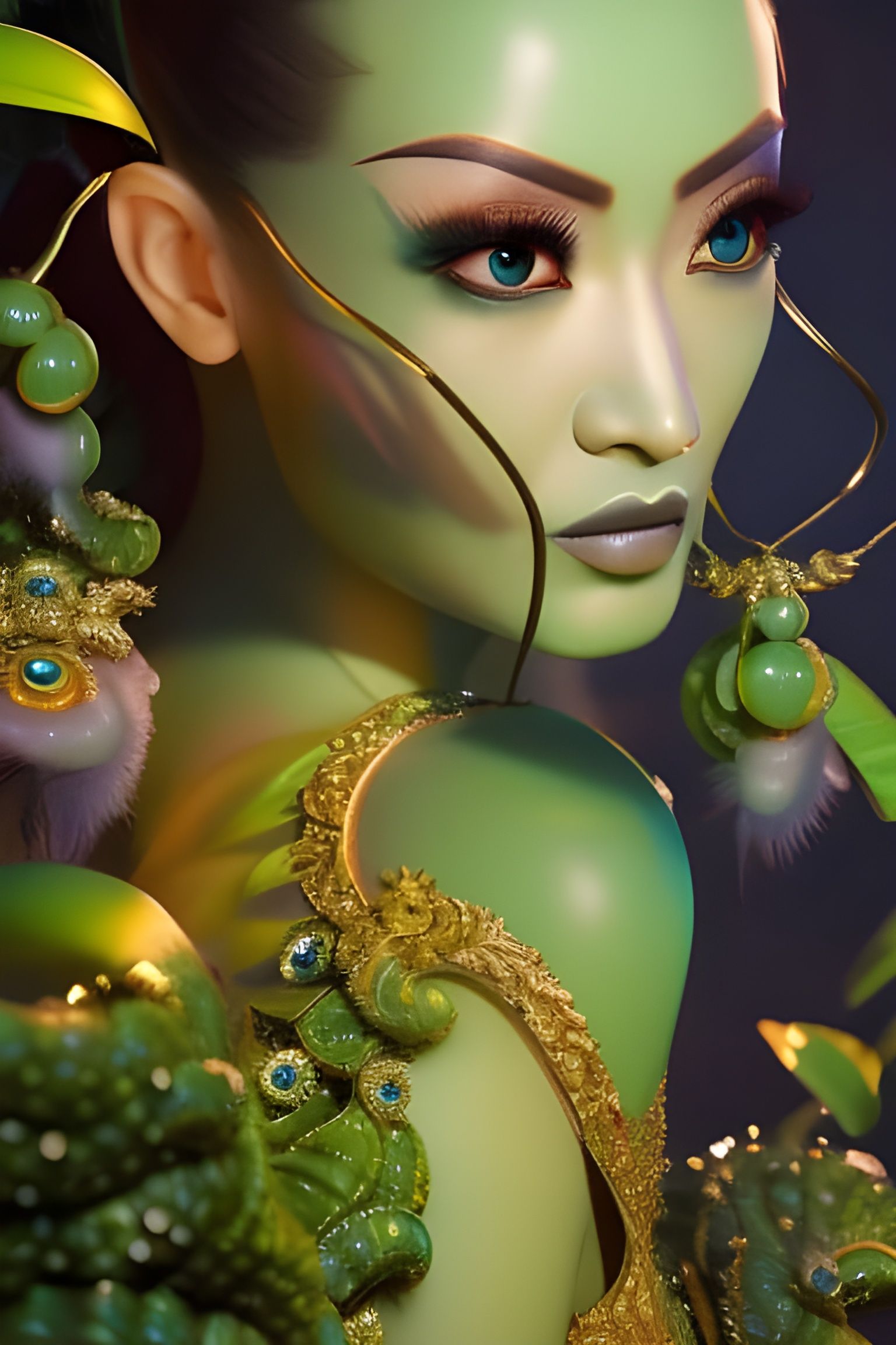 Thai Nature Ghost in Golden Ratio