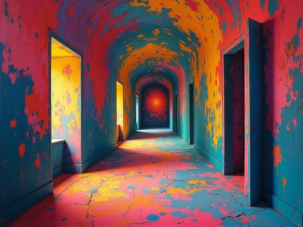 Dreamlike Rooms in Expressionist Style