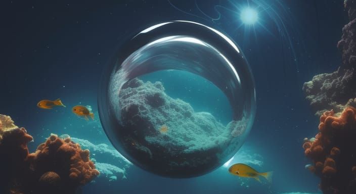 Ocean Orb: Nebulae and Galaxies Undersea