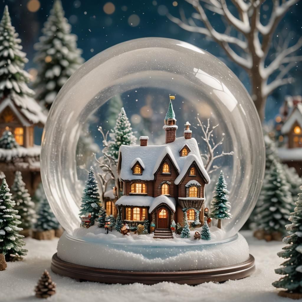 Enchanting Winter Wonderland Snow Globe