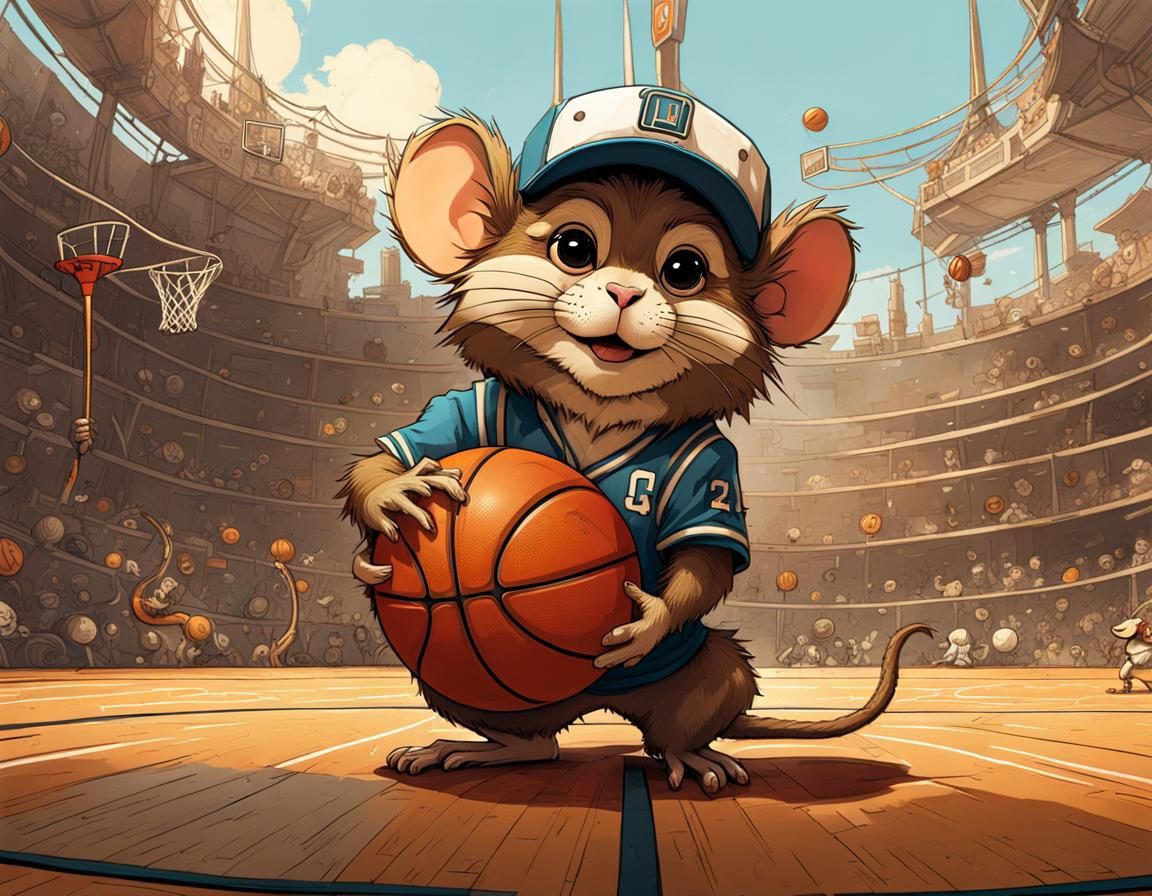 Gerbil Monkey Mouse Basketball