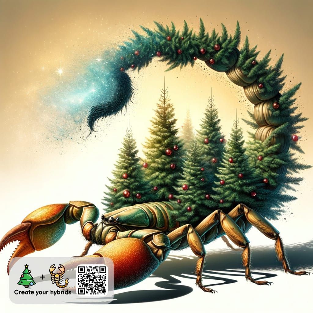 Scorpion-Tree Hybrid: A Surreal Biomechanical Fusion