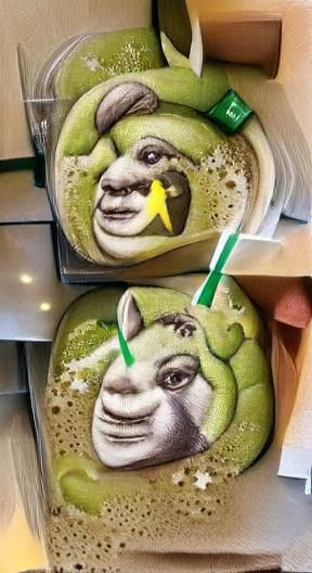 Shrek-Themed Starbucks Cup Design