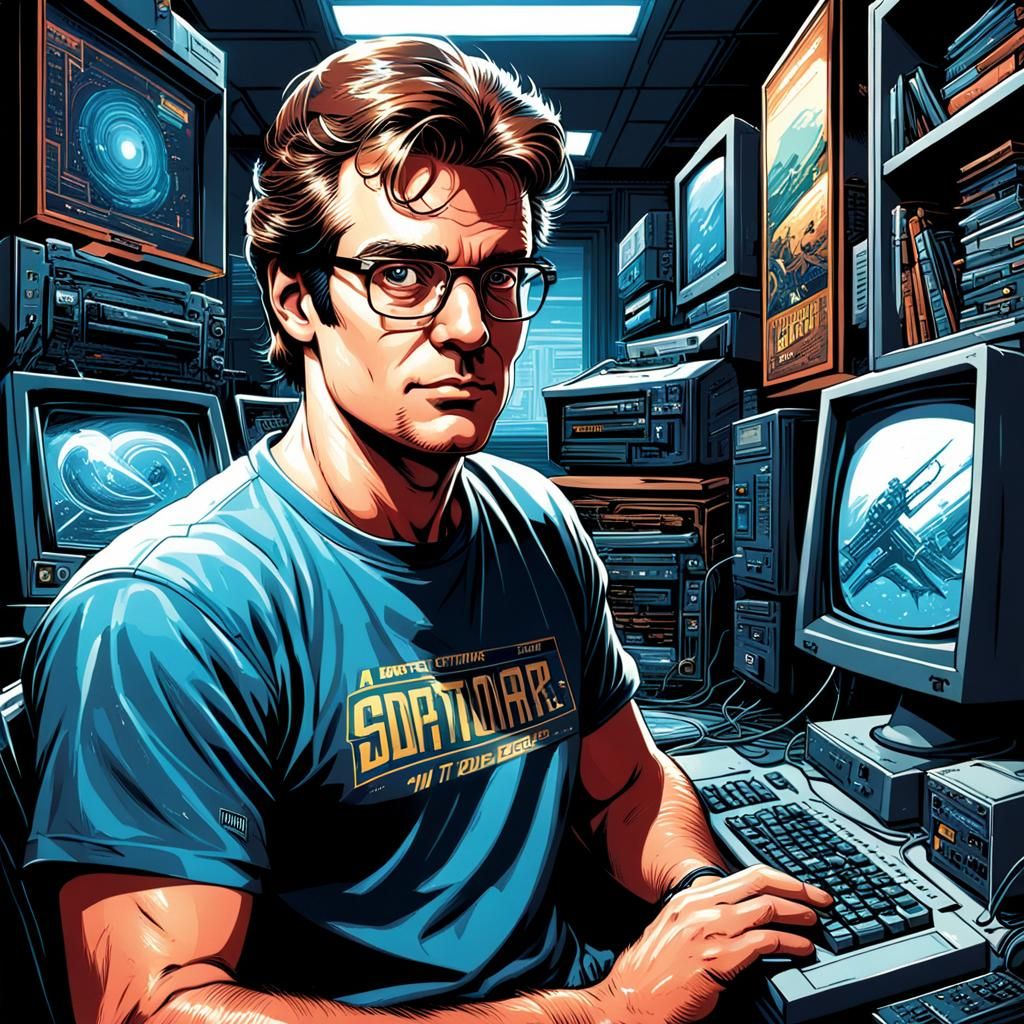 Software Developer in 1988, Comic Book Art