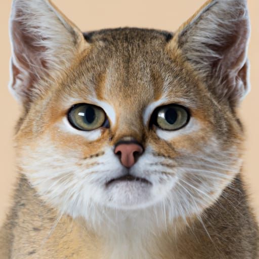 Sand Cat Portrait in Professional Photography Style