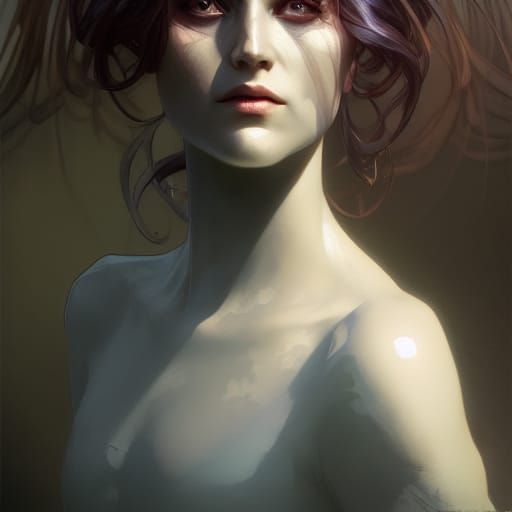 Detailed Changeling Portrait in Digital Art Style