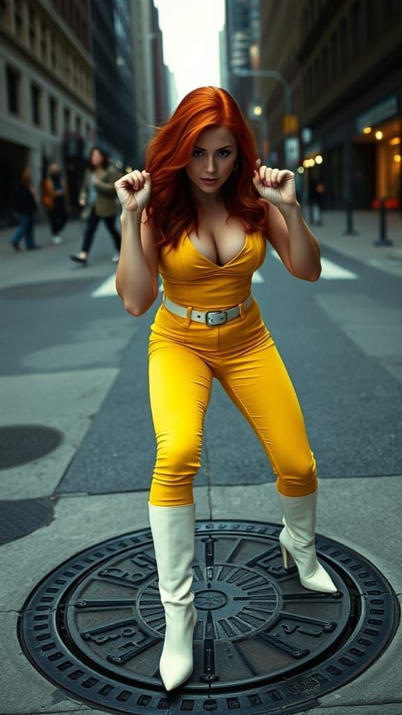 Sultry Redhead Strikes a Pose in 35mm Film Style