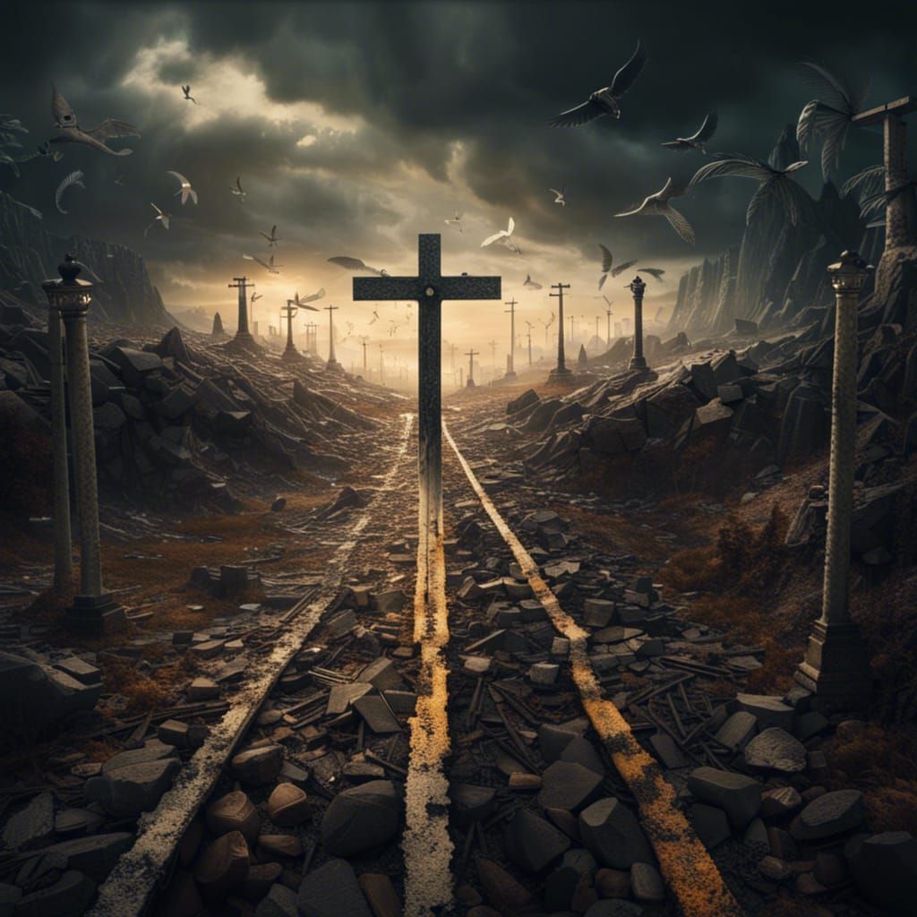 Epic Crossroads: A Digital Matte Painting