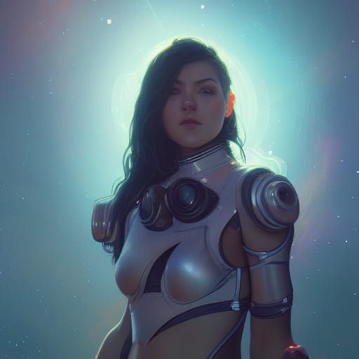 Realistic Space Girl Portrait in Unreal Engine