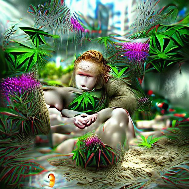 Surreal Jungle Cosmos in 8K 3D Render