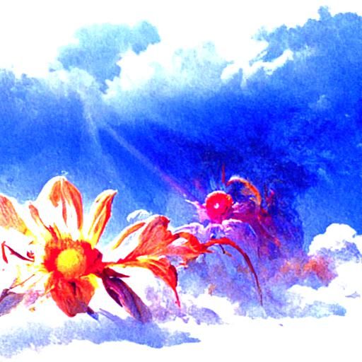 Flowers in the sky
