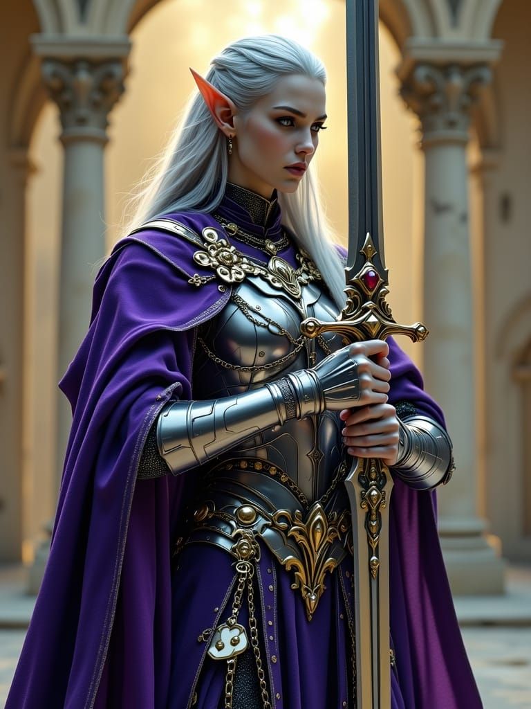 High Elf Guard in Golden Hour Light