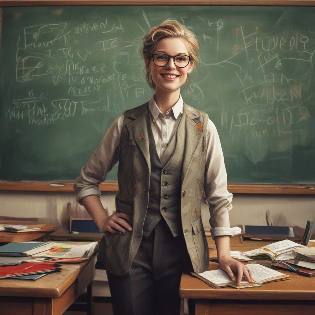 Teacher in a Vibrant, Storybook Classroom